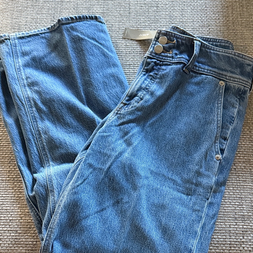 Brand new J.Crew Slim-wide jean with stacked buttons
